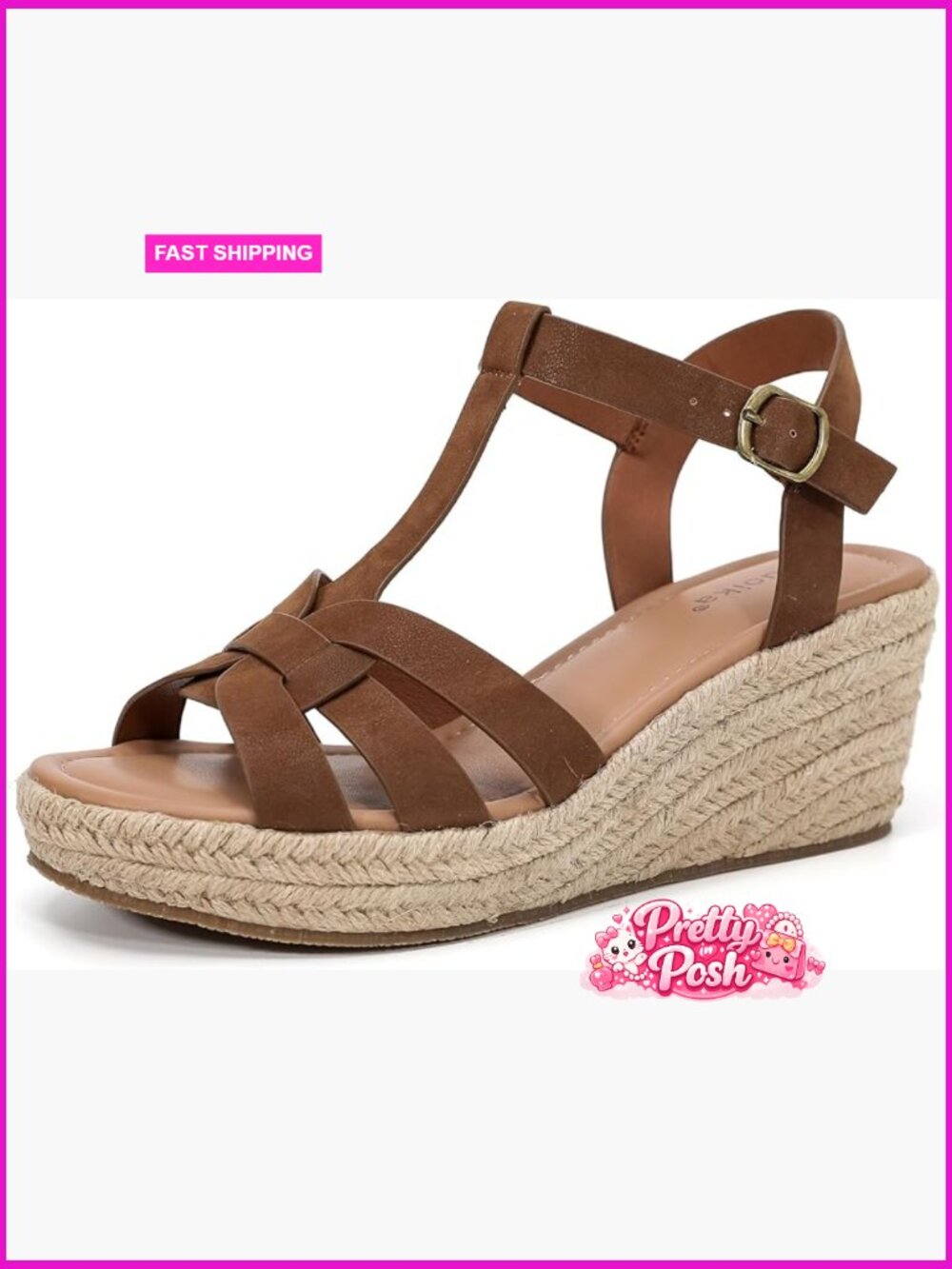 Wide Width Wedge Sandals Platform Ankle Strap Espadrille Pump Heels